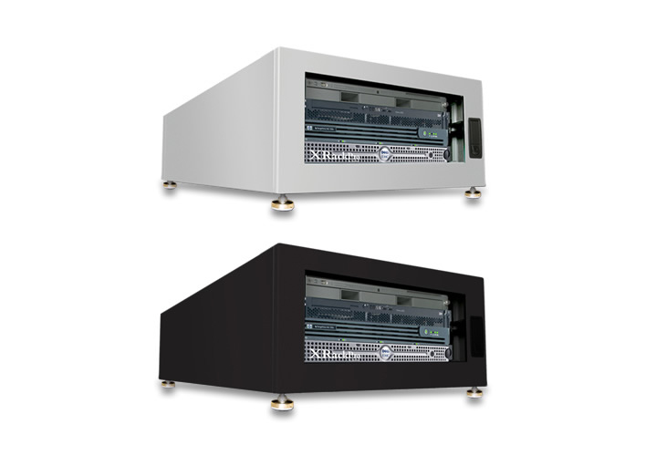 XRackPro and XRackPro2 Soundproofed Quiet Rackmount 19in by Gizmac.